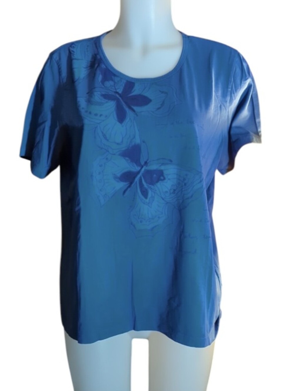 Northern Reflections Butterfly Graphic Top – Petite Large 🦋